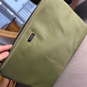 Green Kate Spade Laptop pouch